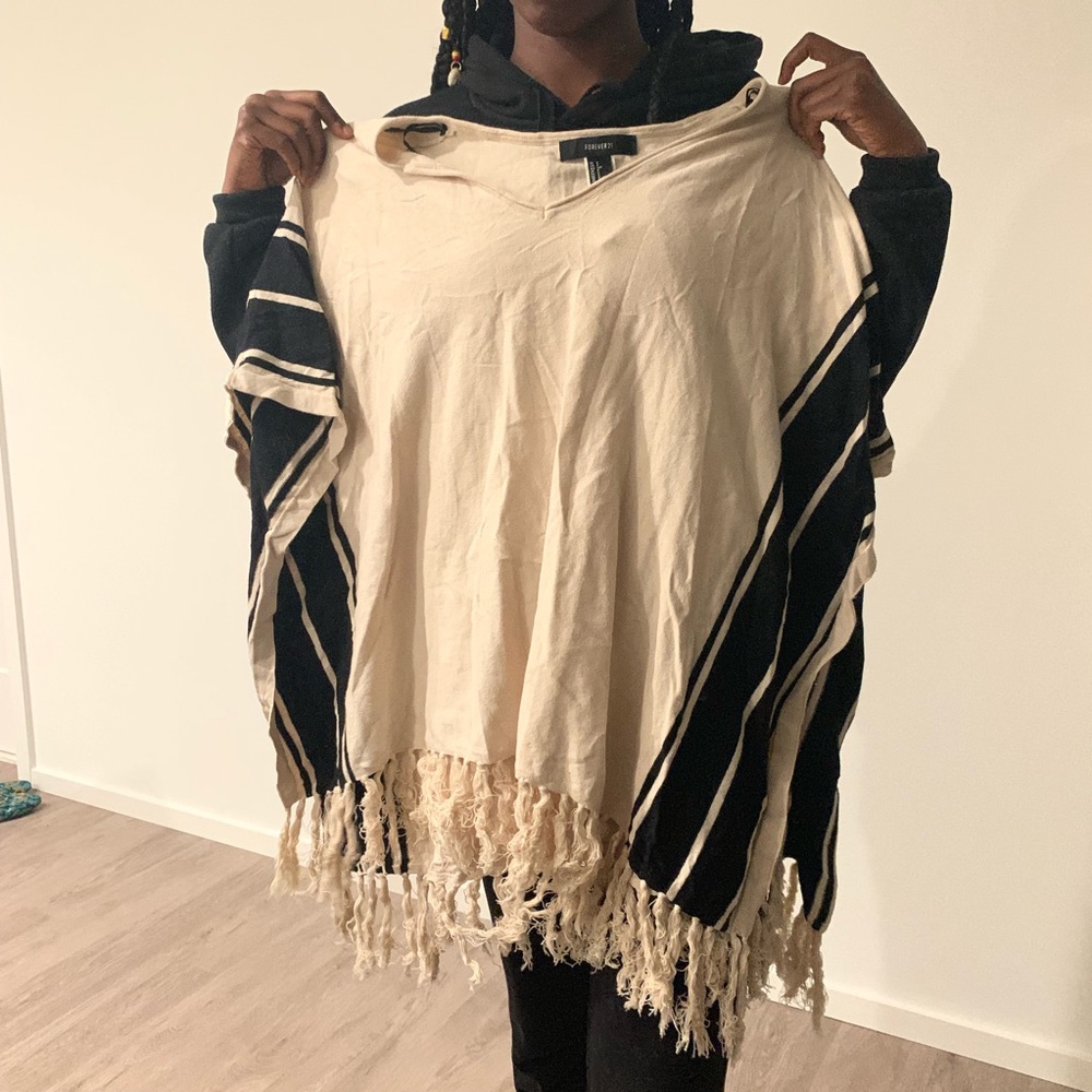 Striped Poncho
